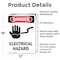 Signmission Electrical Hazard Danger Sign, Vinyl Decal, 12in W x 18in L, 2PK OS-2PACK-DS-D-1218-V-1196 - alternate 5